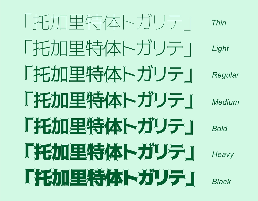 托加里特体｜充满魔幻魅力的免费可商用日系中文字体