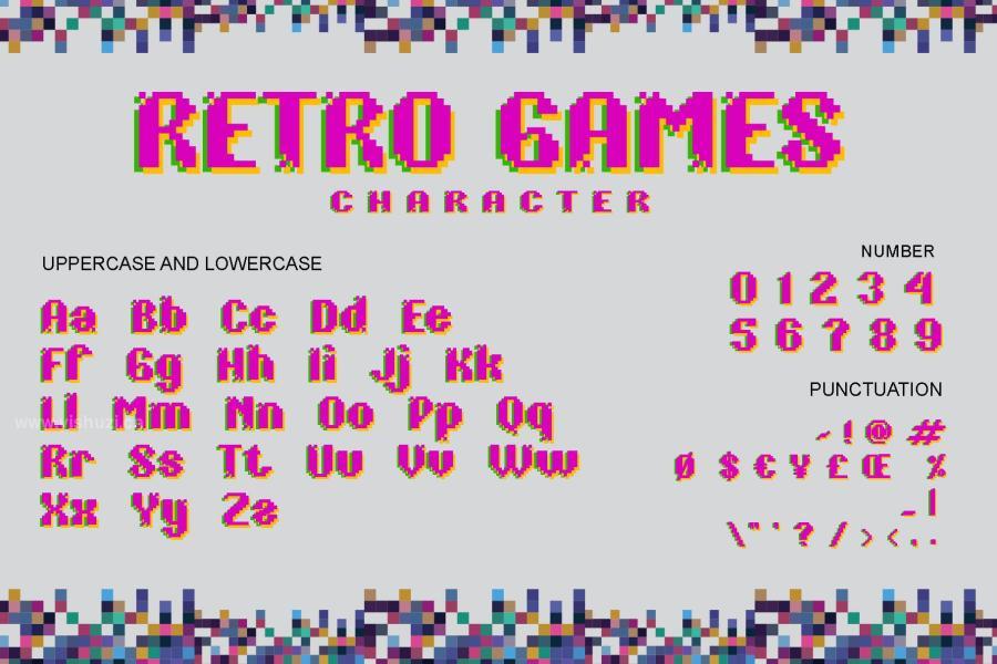 ysz-201638 Eight-Bit-Neon-–-Opentype-SVG-Color-Fontz5.jpg