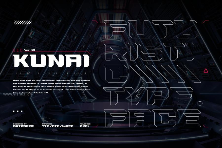 ysz-201892 KUNAI-Display-Font-Futuristic-Typez4.jpg
