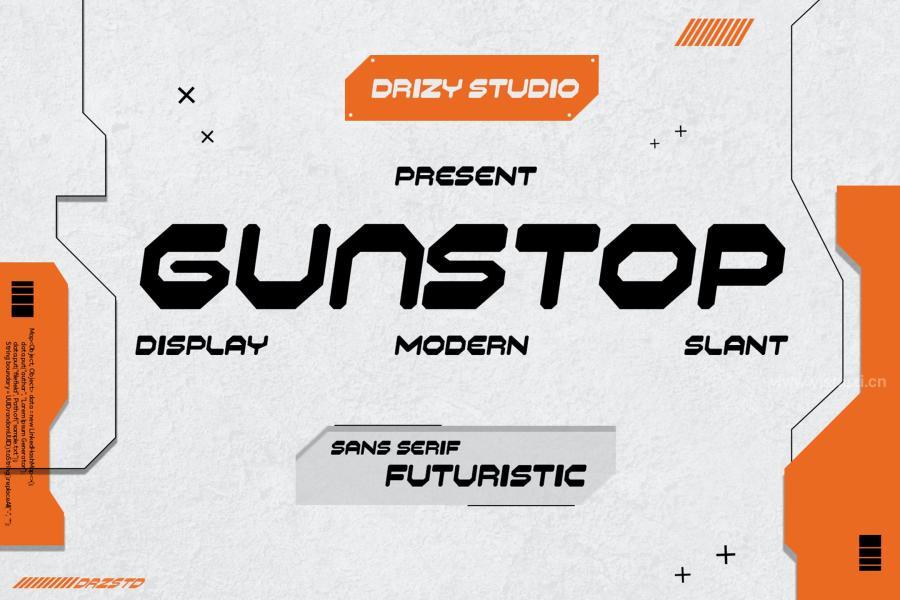 ysz-201900 Gunstop---Sans-Serif-Futuristic-Fontz2.jpg