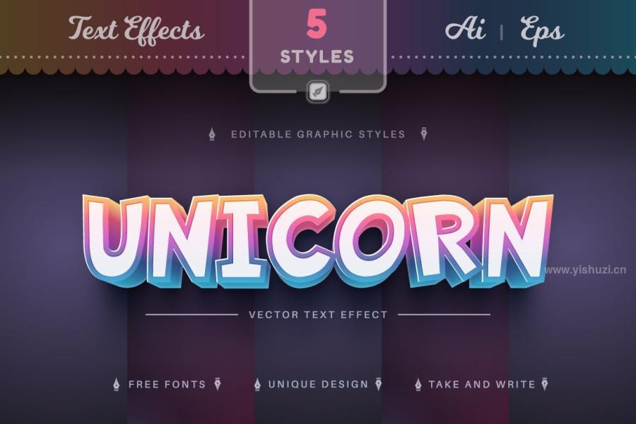 ysz-201903 Set-5-Unicorn-Editable-Text-Effects,-Font-Stylesz3.jpg