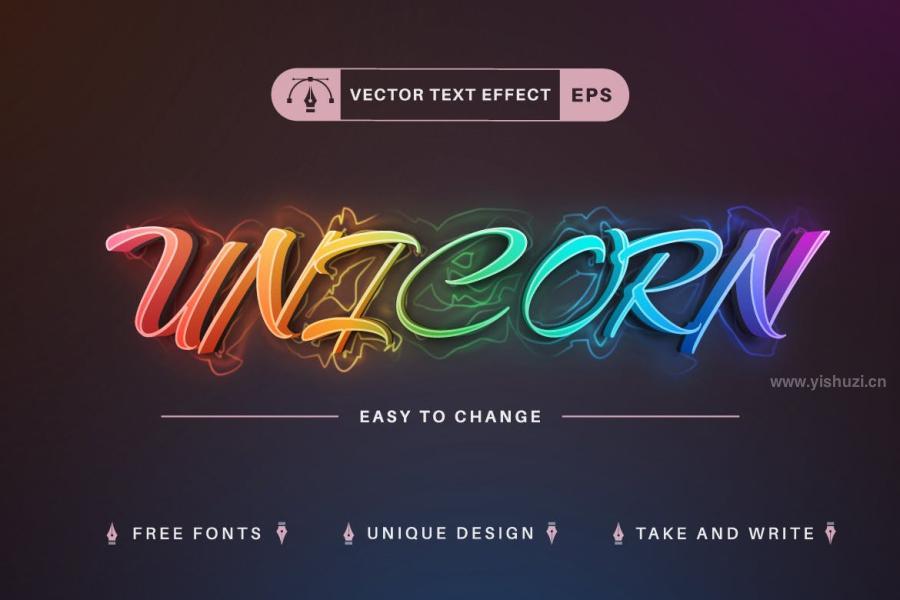 ysz-201992 Unicorn-Glow---Editable-Text-Effect,-Font-Stylez4.jpg