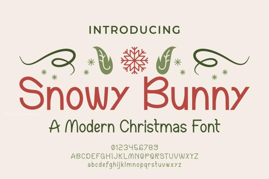 ysz-202001 Snowy-Bunny---A-Modern-Christmas-Fontz2.jpg