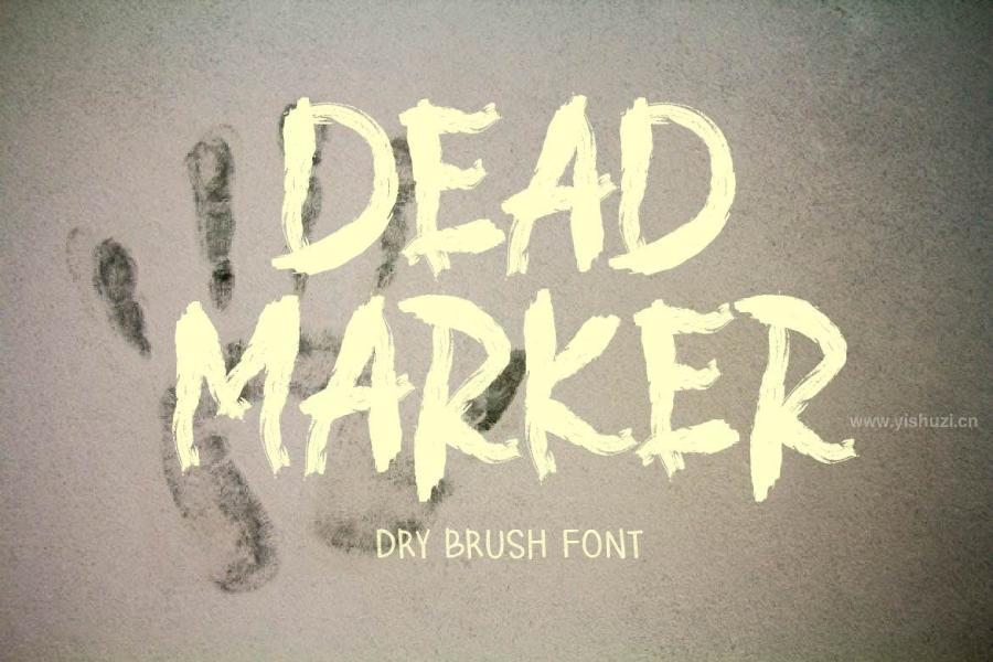 ysz-202179 DEAD-MARKER---Dry-Brush-Font-AMz2.jpg