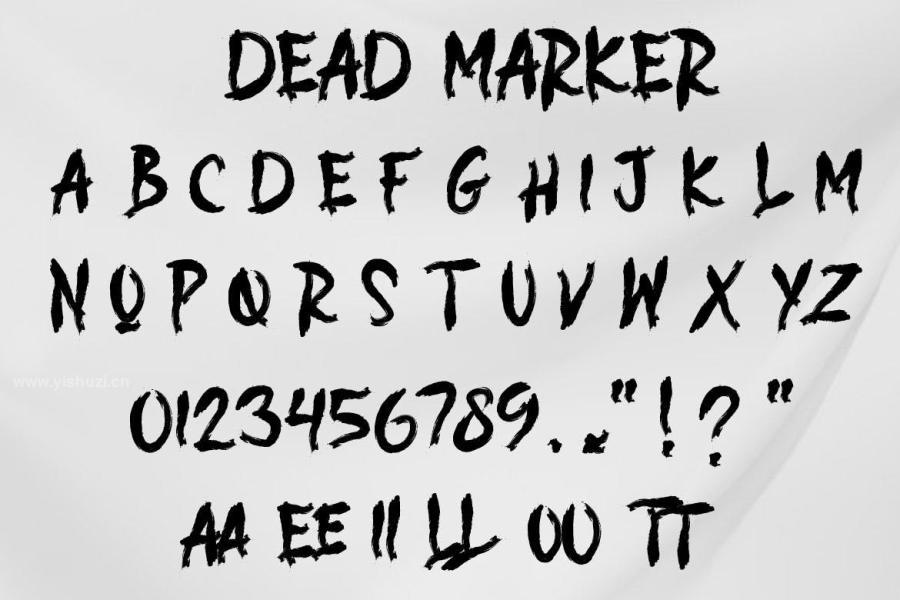 ysz-202179 DEAD-MARKER---Dry-Brush-Font-AMz6.jpg