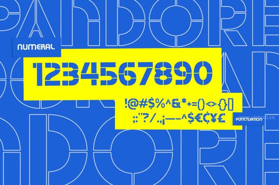 ysz-202402 Pandore---Geometric-Stencil-Fontz7.jpg