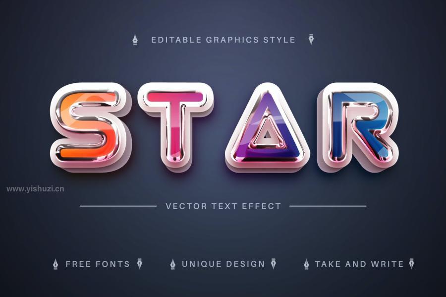 ysz-100115 Star-Rainbow---Editable-Text-Effect,-Font-Stylez2.jpg