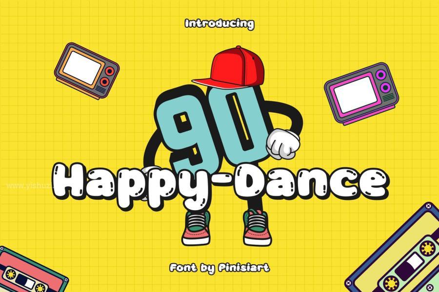 ysz-200420 Happy-Dance---Pop-Art-Display-Fontz2.jpg