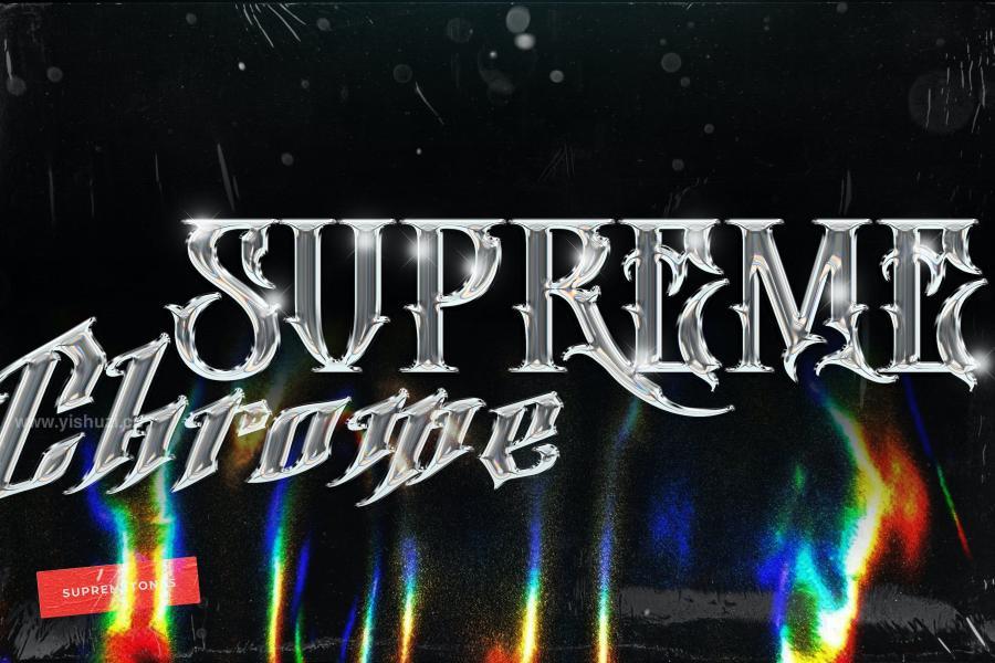ysz-200494 Supreme-CHROME-Reflective-Text-Effectz2.jpg
