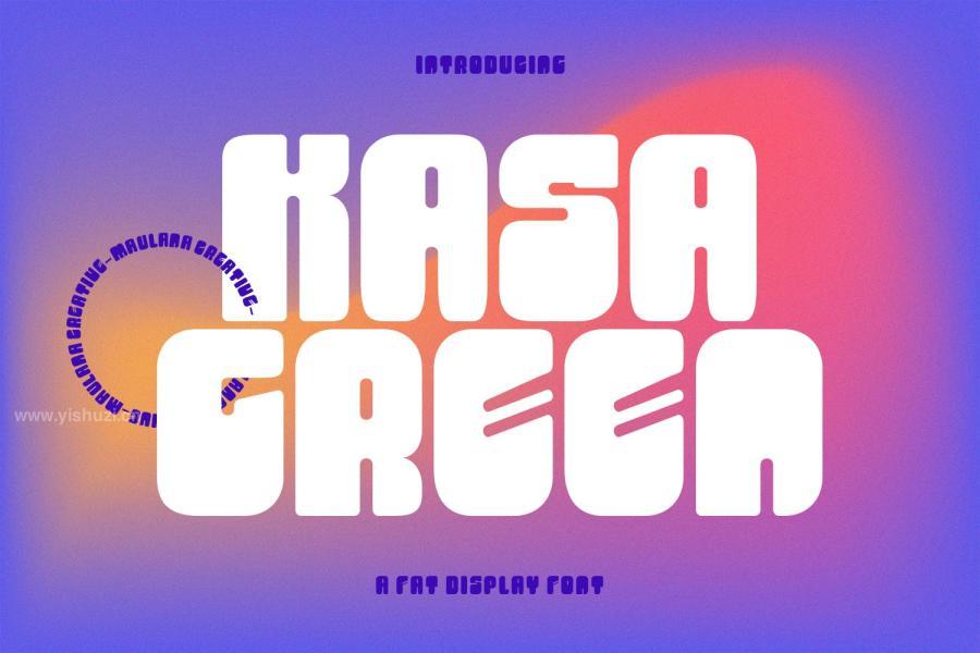 ysz-200689 Kasa-Green-Fat-Display-Fontz2.jpg