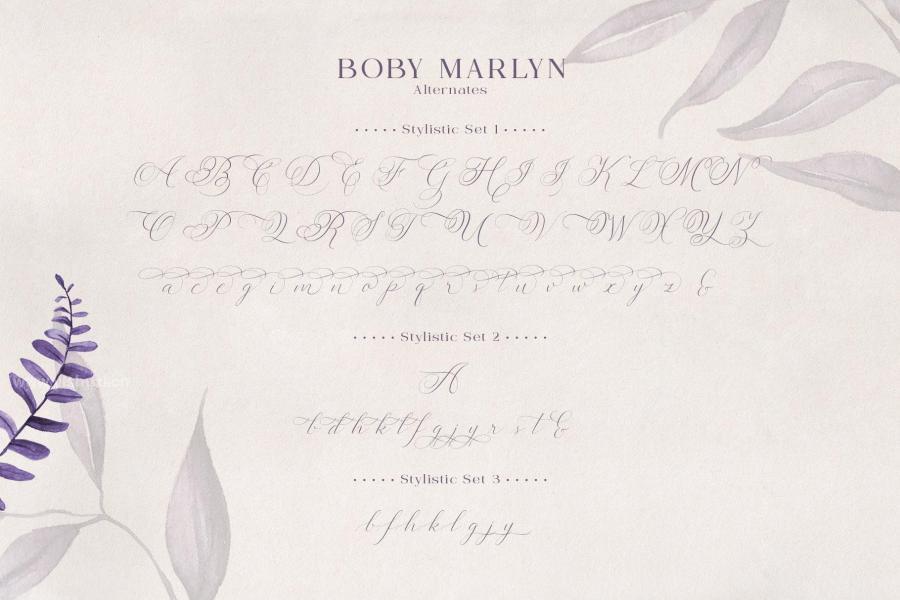 ysz-201332 Boby-Marlyn-Script-Fontz9.jpg