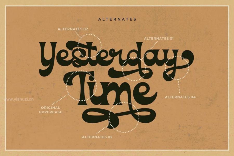 ysz-201545 Yesterday-Time---Vintage-Script-Display-Fontz4.jpg