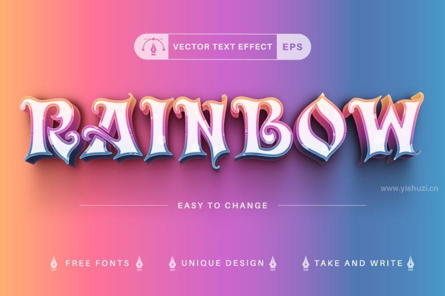 ysz-201589 Set-10-Rainbow-Editable-Text-Effects,-Font-Stylesz10.jpg