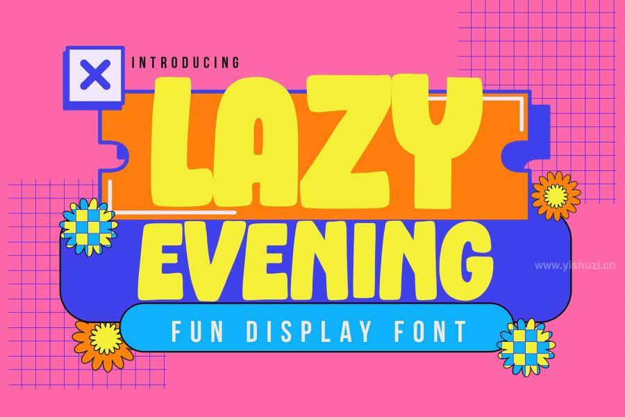 ysz-204270 Lazy-Evening---Fun-Display-Fontz2.jpg