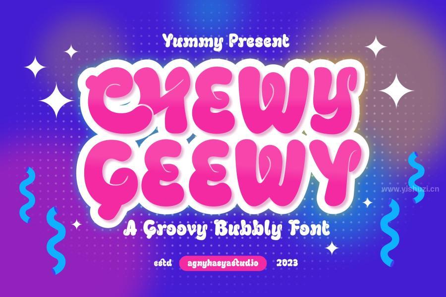 ysz-203745 Chewy-Geewy---A-Groovy-Bubbly-Typefacez2.jpg