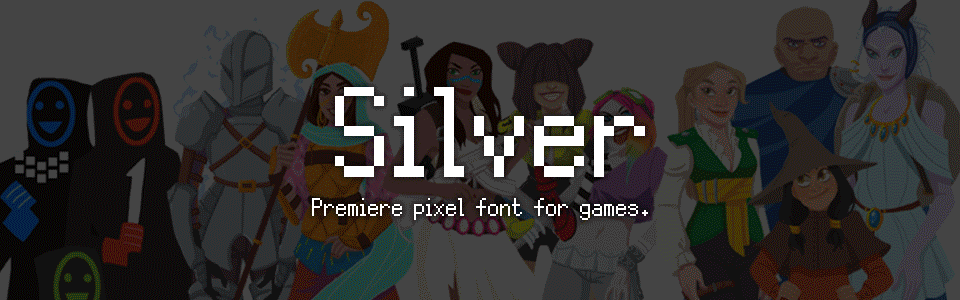 像素Sliver｜独具特色适合游戏的免费可商用像素字体