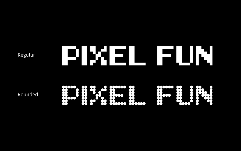 LL PixelFun｜西文电子科技风的免费可商用英文像素字体