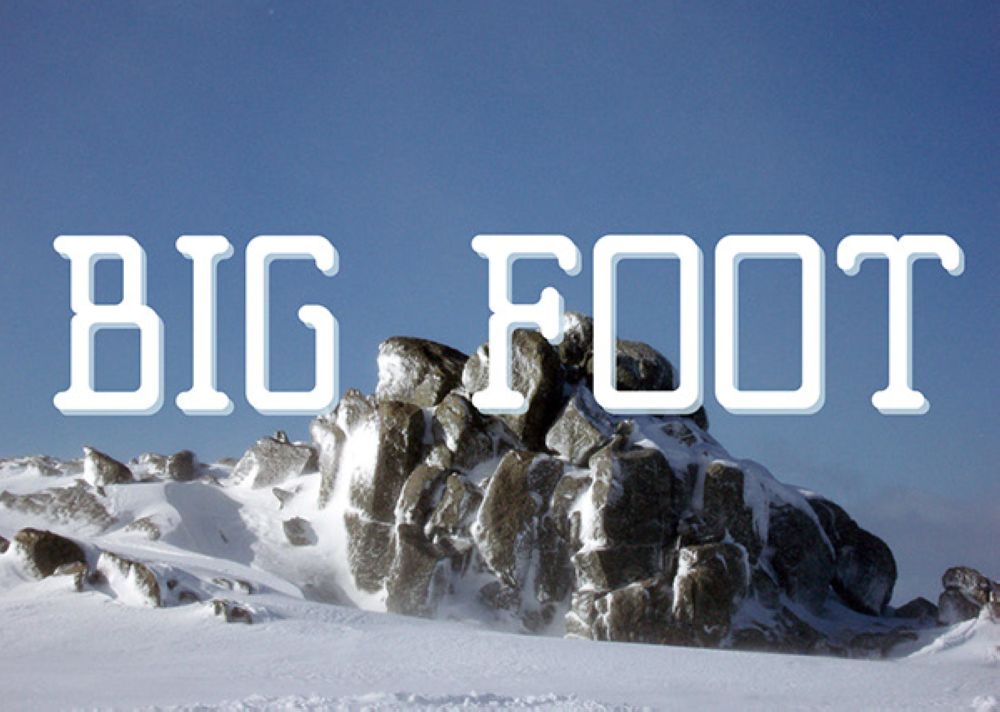 Big Foot｜极具创意独特的免费可商用英文字体