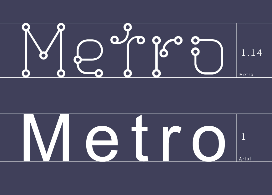 Metro 2.0 ｜创意有趣未来感十足的免费可商用英文字体