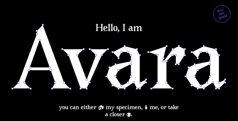 Avara｜尖锐锋利的免费可商用英文字体