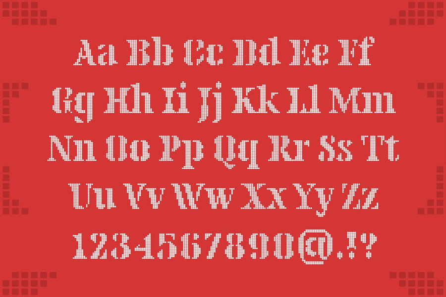 ysz-204390 Pixemaze - Serif Pixelated Font 5.jpg
